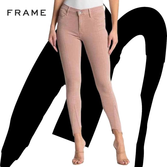 Frame Denim Denim - Women's Frame Le High Skinny Hem Cropped Length Jeans | Color Dusty Rose | sz 30